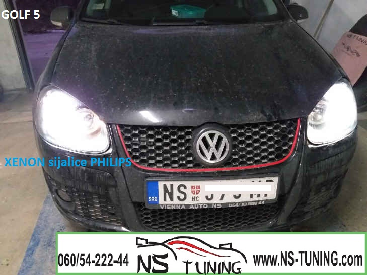 golf 5 farovi xenon sijalice h7 ugradnja novi sad tuning